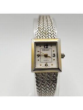 Vintage Embassy Watch Adjustable Mesh Band 16mm Square Womens New Battery